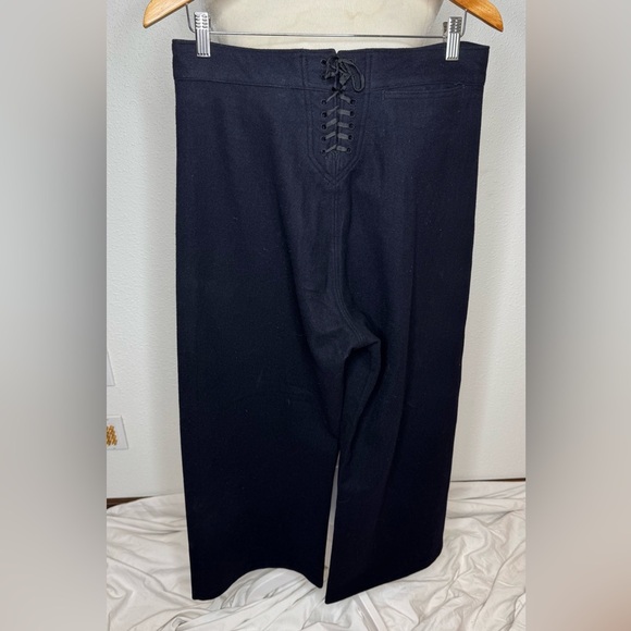 VTG WW2 Era Wide Leg Wool Sailer Pants | M Unisex - Picture 7 of 8